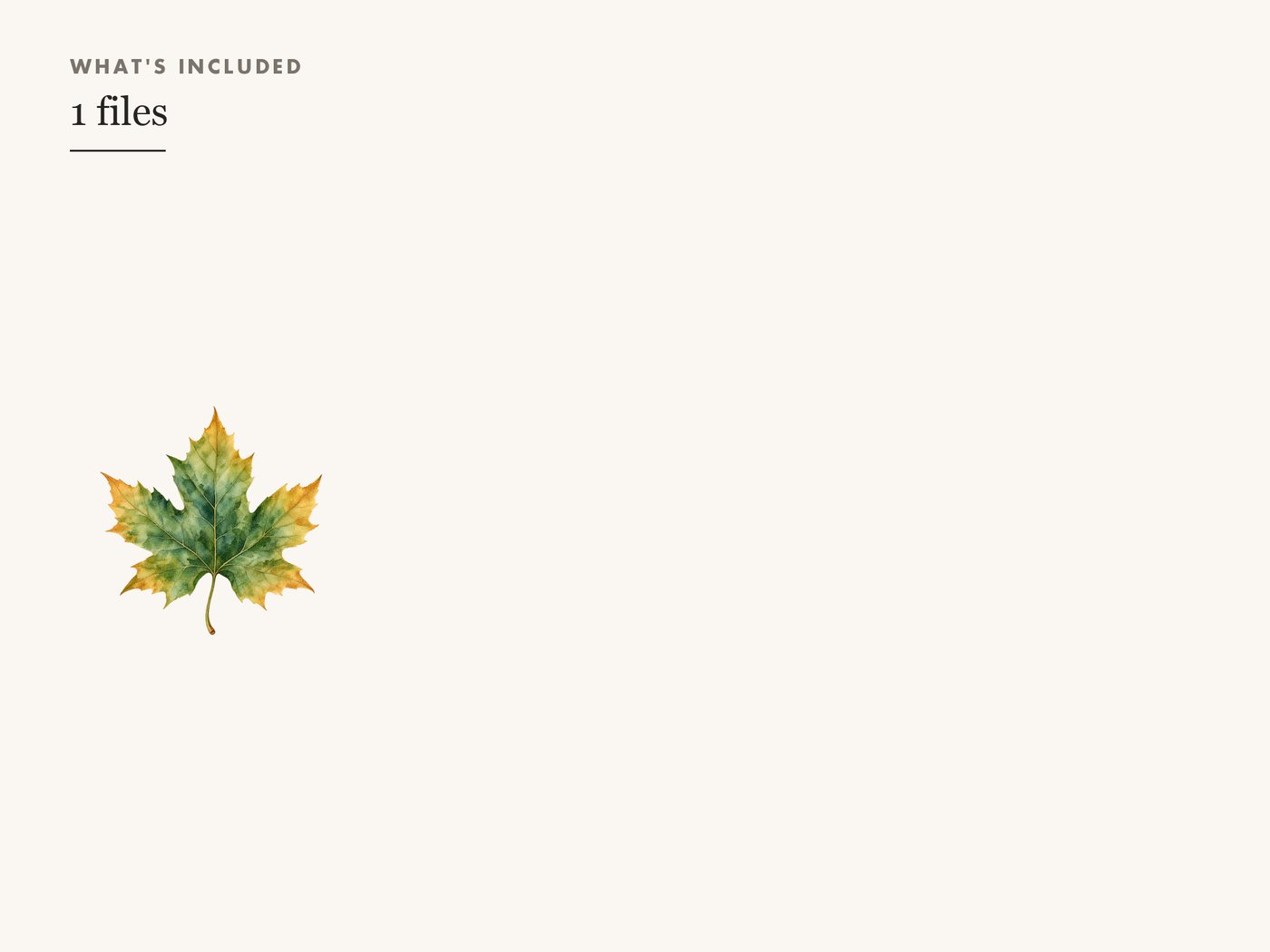 Maple Leaf Clipart PNG, Transparent Autumn Leaf Graphic — whats included