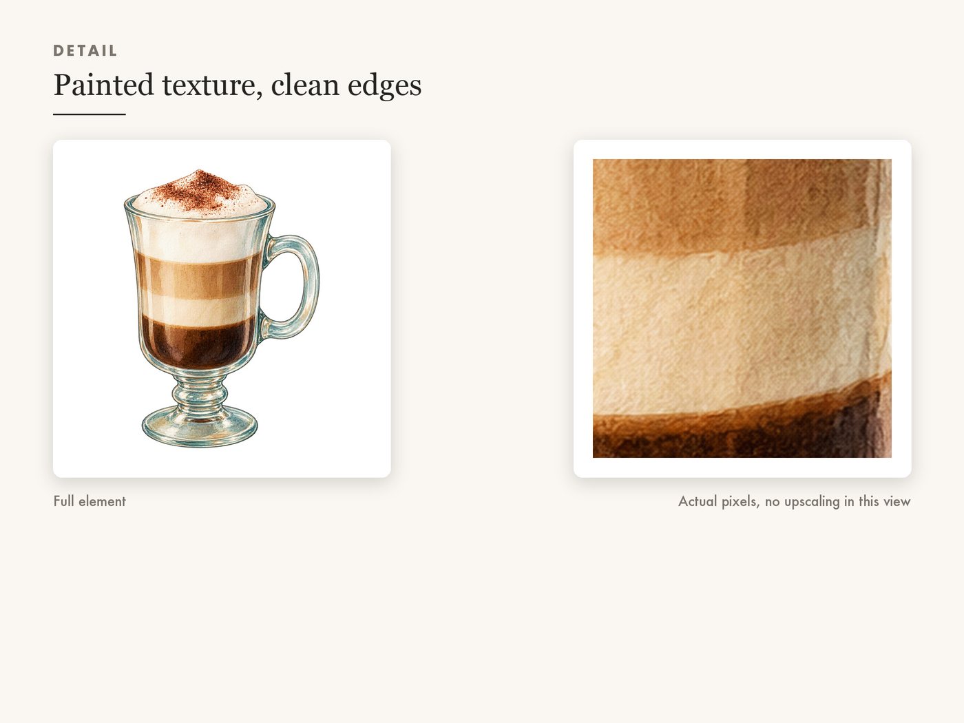 Diner Mug Stack and Enamel Camping Mug PNG Clipart — detail zoom